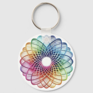 Regenboog - Abstract Sleutelhanger