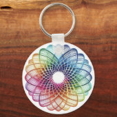 Regenboog - Abstract Sleutelhanger (Voorkant)