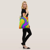 Regenboog Abstract Tote Bag (Op model)