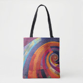 Regenboog Abstract Tote Bag (Voorkant)