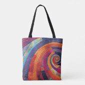 Regenboog Abstract Tote Bag (Achterkant)