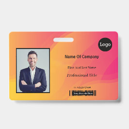 Regenboog Abstract Zakelijk Foto Identificatie ID Badge