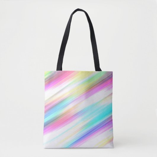 regenboog abstracte boodschappentas tote bag (Voorkant)