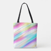 regenboog abstracte boodschappentas tote bag (Achterkant)