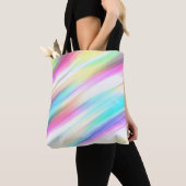 regenboog abstracte boodschappentas tote bag (Dichtbij)