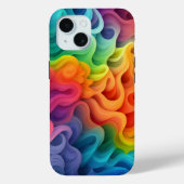 Regenboog Abstracte golven Case-Mate iPhone Case (Achterkant)
