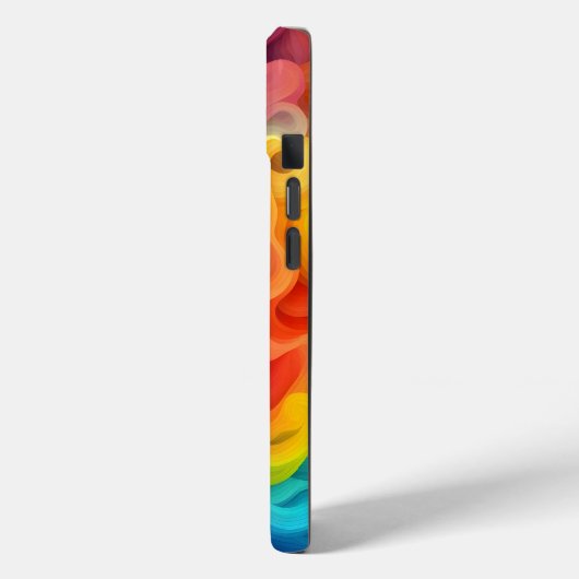 Regenboog Abstracte golven Case-Mate iPhone Case (Achterkant / Links)