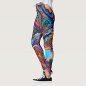 regenboog abstracte leggings (Links)