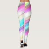 regenboog abstracte leggings (Achterkant)