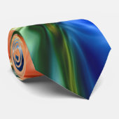 Regenboog abstractie stropdas (Opgerold)