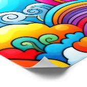 Regenboog achtergronden poster (Hoek)