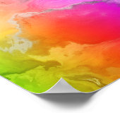 REGENBOOG ACRATEKELKUNST IN WATERVERF POSTER (Hoek)