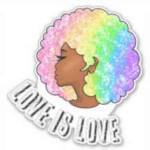 regenboog afro lgbtq liefde is liefde trots zwart 