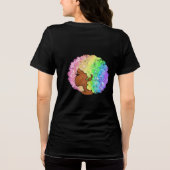 regenboog afro lgbtq liefde is liefde trots zwart  Tri-Blend shirt (Achterkant)