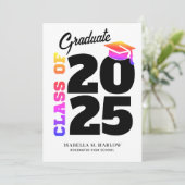 Regenboog Afstuderen Aankondiging (Staand voorkant)