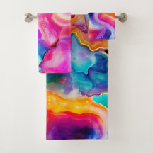 Regenboog Agaat Kleurrijk Abstract Geode Ontwerp