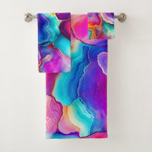 Regenboog Agaat Kleurrijk Abstract Geode Ontwerp