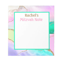 Regenboog Agaat Modern Mitzvah Note Meisjes Notiti Notitieblok