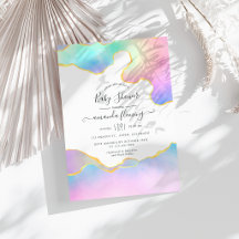 Regenboog Agaat Steen Baby Shower