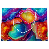 Regenboog Agate | Levendig Abstract Steenpatroon Groot Cadeauzakje (Voorkant)