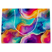 Regenboog Agate | Levendig Abstract Steenpatroon Groot Cadeauzakje (Voorkant)