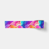 Regenboog Agate | Levendig Abstract Steenpatroon Satijnen Lint (Voorkant)