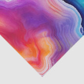 Regenboog Agate | Levendig Abstract Steenpatroon Tissuepapier (Detail)