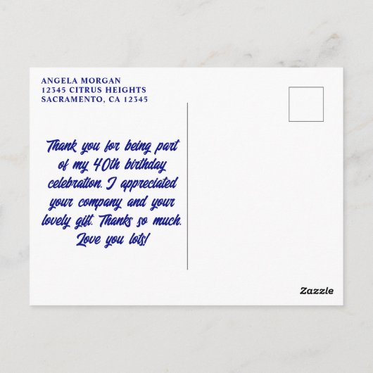 Regenboog Alcohol Inkt Verjaardag Bedankt Briefkaart (Achterkant)