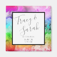 Regenboog Alcohol Inkt Watercolor Sla de Datum Op 