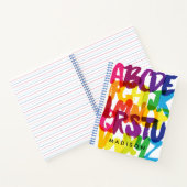 Regenboog Alfabet Kleuterschool Notitieboek (Binnen)