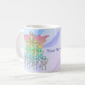 Regenboog Alien Koffiemok (Voorkant links)