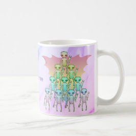 Regenboog Alien Koffiemok