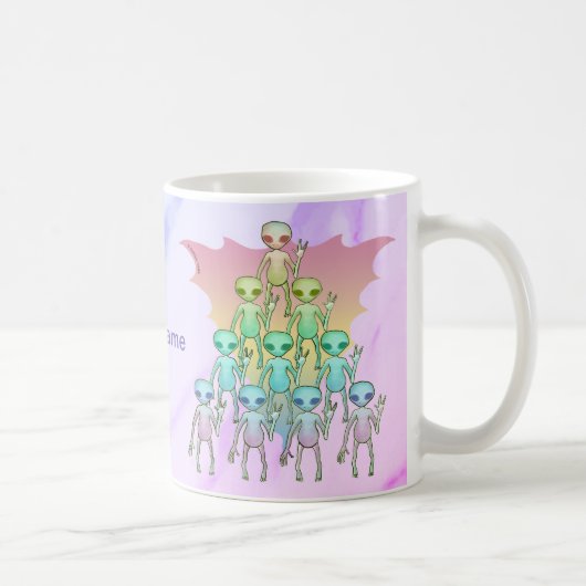 Regenboog Alien Koffiemok (Rechts)