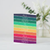 Regenboog | Alles wat u nodig hebt is een stijlvol Briefkaart (Staand voorkant)