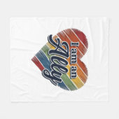Regenboog Ally Heart Vector Shirt Ontwerp_1 Fleece Deken (Voorkant (Horizontaal))