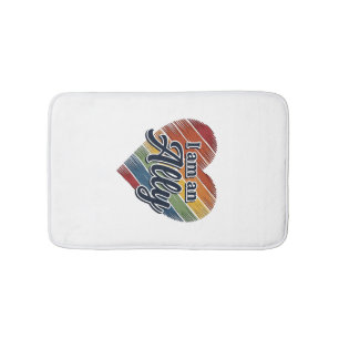 Regenboog Ally Heart Vector T-shirt Ontwerp_1 Badmat