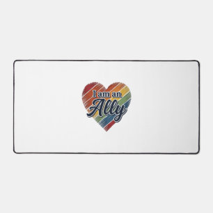 Regenboog Ally Heart Vector T-shirt Ontwerp_1 Bureaumat