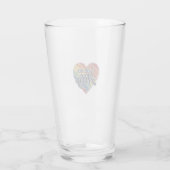 Regenboog Ally Heart Vector T-shirt Ontwerp_1 Glas (Achterkant)