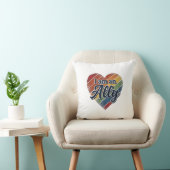 Regenboog Ally Heart Vector T-shirt Ontwerp_1 Kussen (Stoel)