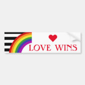 Regenboog Ally Pride Vlag Bumpersticker (Voorkant)