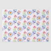 Regenboog Aquarel Bloem Tissuepapier (Voorkant)