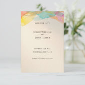 Regenboog Aquarel Save The Date Kaart (Staand voorkant)