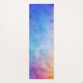 Regenboog Aquarel Script Monogram Naam Yogamat (Achterkant)