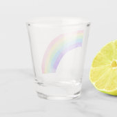 Regenboog Aquarel Shotglas Shot Glas (Achterkant)