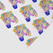 Regenboog Aquarel Verf Spat Zebra Grafisch Ontwerp Tissuepapier (Detail)