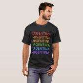 Regenboog Argentijnse shirten en jassen T-shirt (Voorkant volledig)