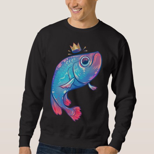 Regenboog Arowana Vis 378 Trui (Voorkant)