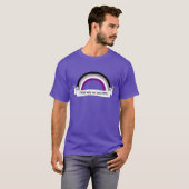 Regenboog aseksualiteit trots T-Shirt (Voorkant volledig)