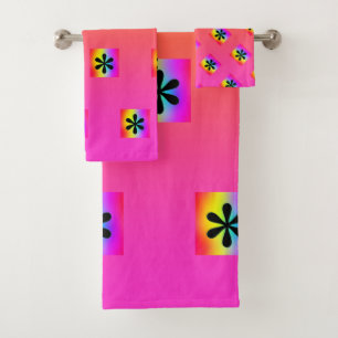 Regenboog Asterisk Herhaal Bad Handdoek