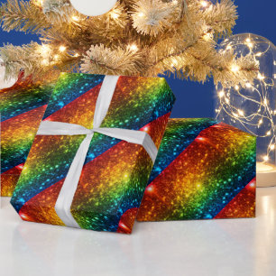 Regenboog Astrale Glitter Alleen Liefde Is Echt Cadeaupapier